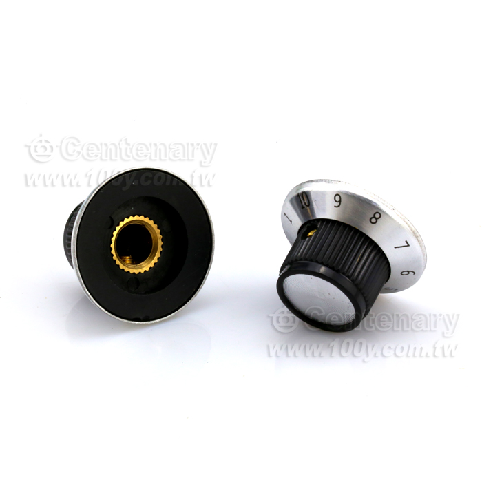 帶刻度旋鈕，金屬面23*16 直徑4.0mm - 112118 產品圖片