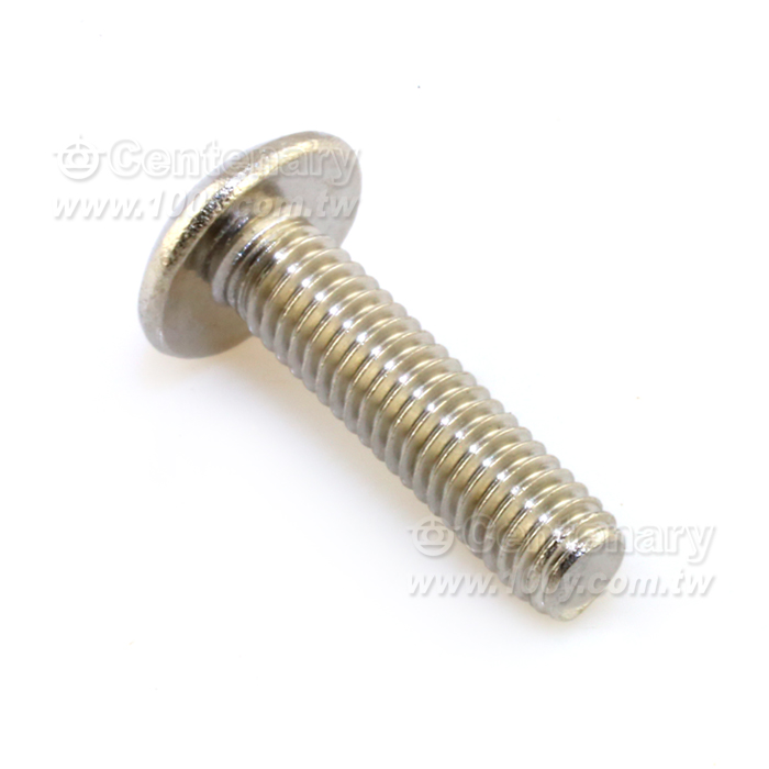 鍍鎳大扁頭平尾螺絲 ⊕字 M5*8 - 111065 產品圖片