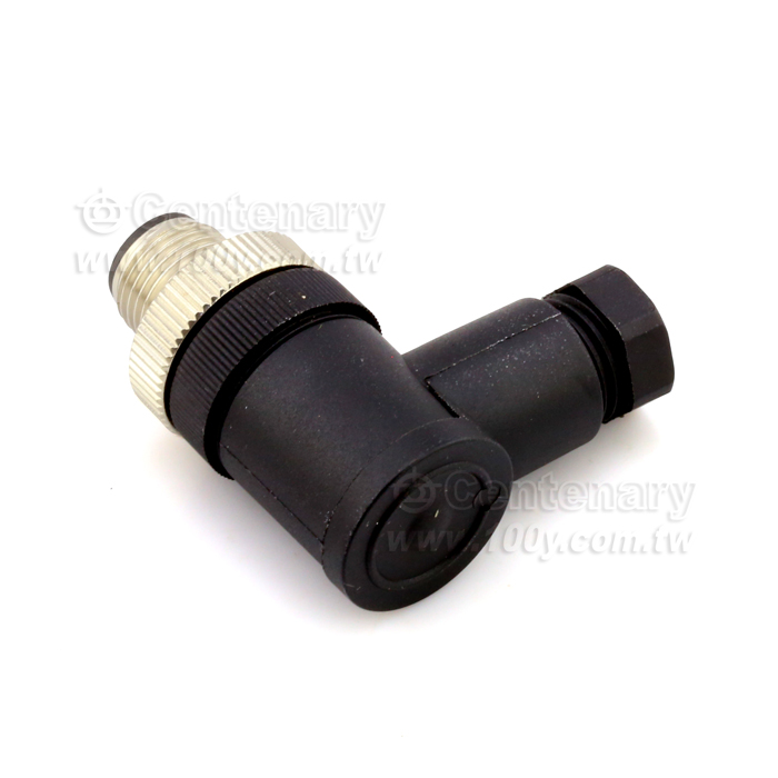 Elbow 4P Male 90 Degress/ M12 Sensor Waterproof Connector - 112286 Product Image