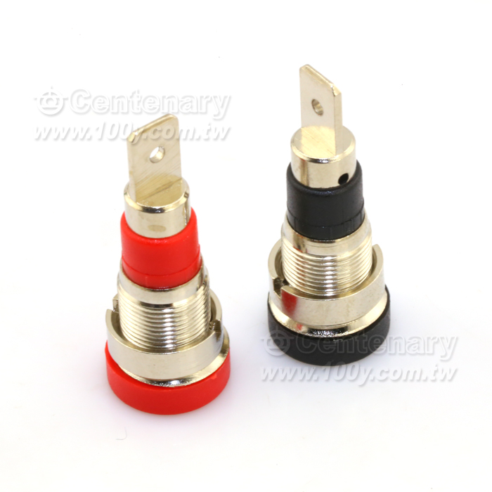 4mm 紅色博士端子-鍍鎳 - 112907 產品圖片