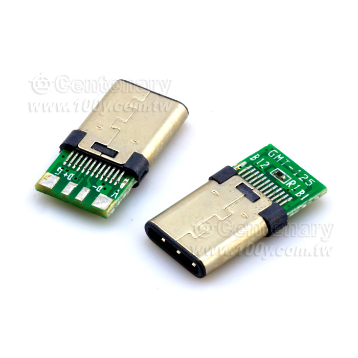 USB3.1 Type C 公頭 帶PCB板 - 112965 產品圖片
