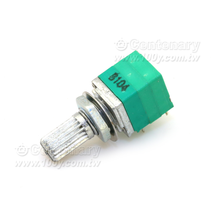 碳膜可變電阻帶開關 100Kohm 無鉛 - 23398 產品圖片