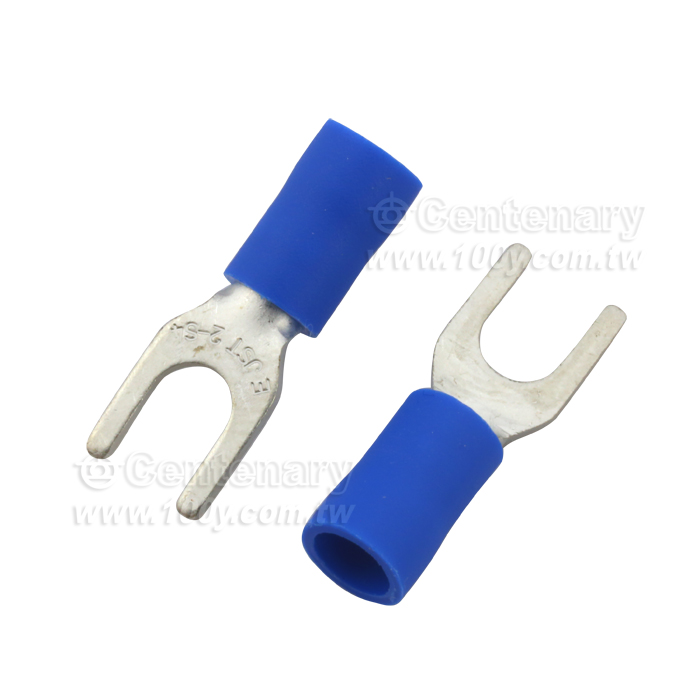 Y type terminal with blue jacket - 113097 Product Image