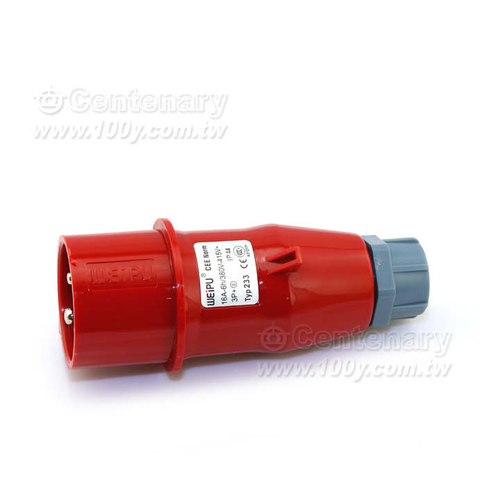 4P/16A 400VAC 公插頭 IP44 口徑:58mm - 30459 產品圖片