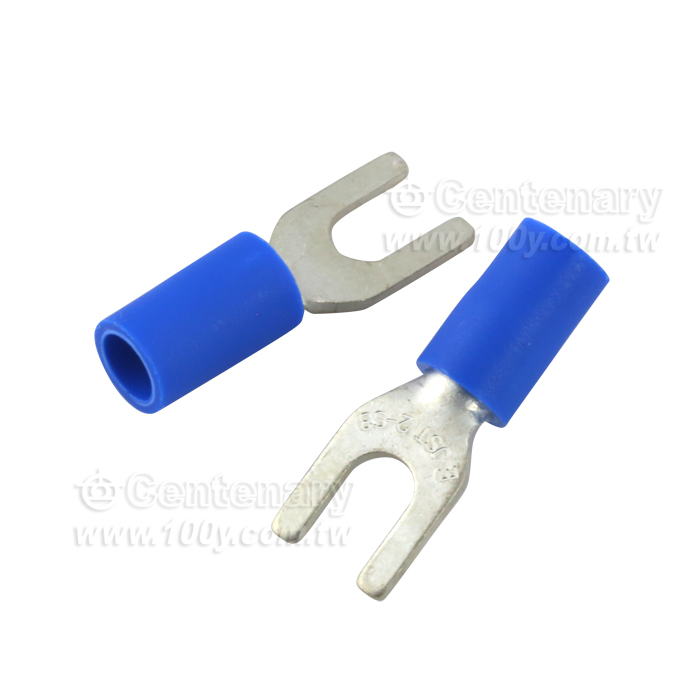 Y type terminal with blue jacket - 113096 Product Image