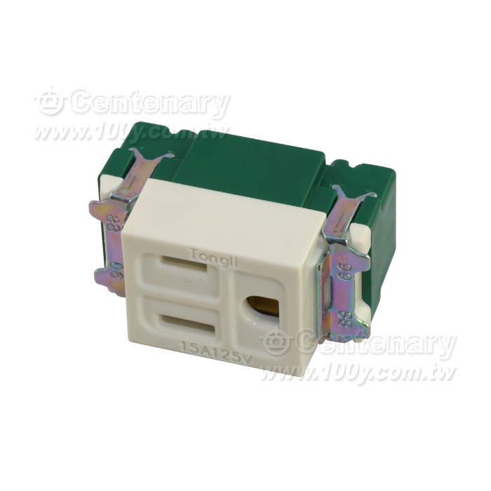 3-Conductor Socket Outlet /15A - 12101 Product Image