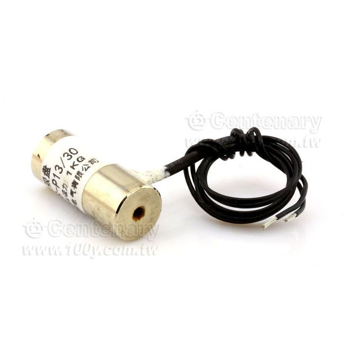 直流吸盤式電磁鐵6V D:13mm H:30mm 吸力:1KG - 142907 產品圖片