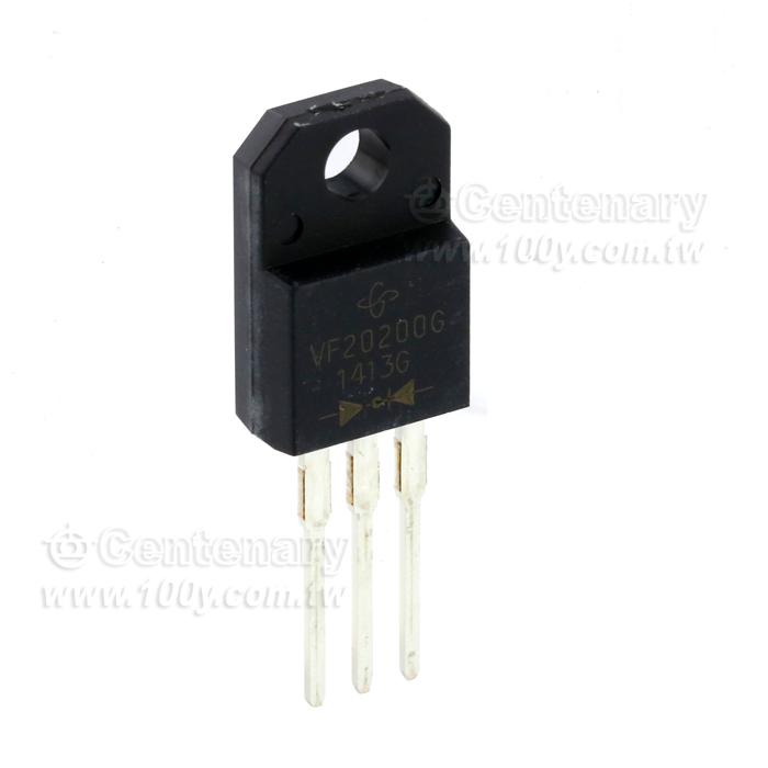 Dual High Voltage Trench MOS Barrier Schottky Rectifier - 113383 Product Image