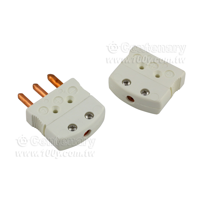 U Type 熱電偶插頭 公+母  (白) - 112078 產品圖片