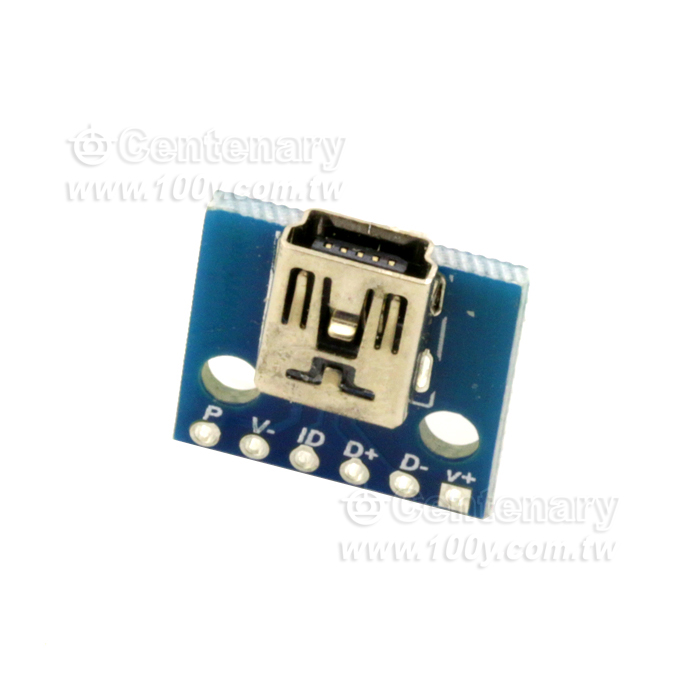 MiniUSB Female Socket+Adapter Plate - 113460 Product Image