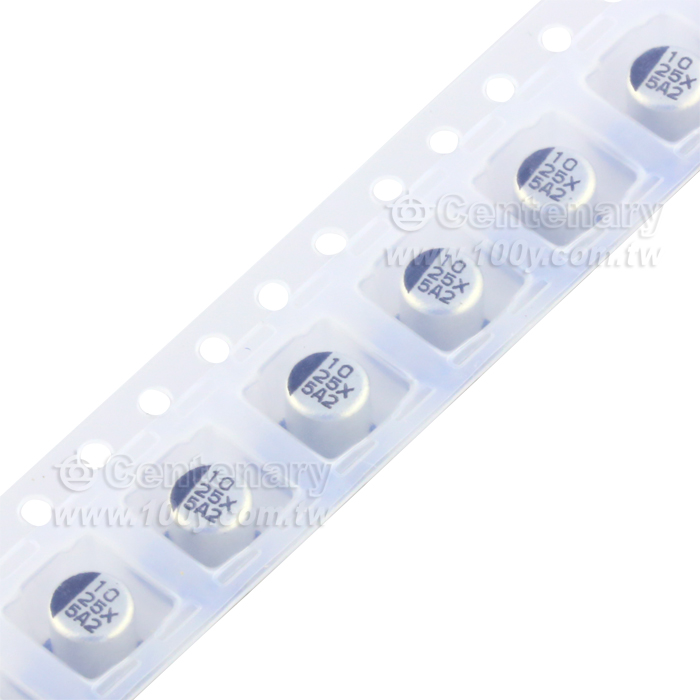 NCC 33uF/25V SMD電解電容 105℃ 6.3X6.1mm 無鉛 - 138317 產品圖片