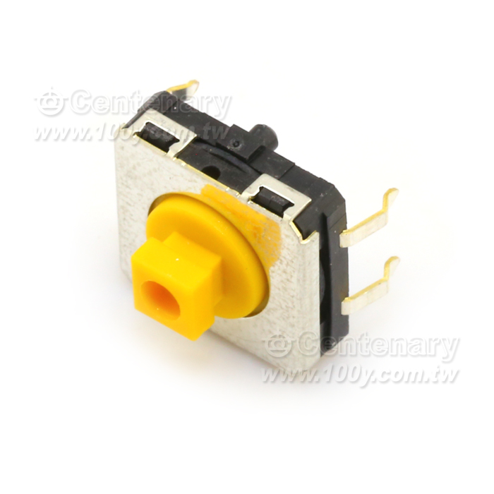 觸動開關 黃色 SPST-NO  0.05A/24V 3.43N - 113582 產品圖片