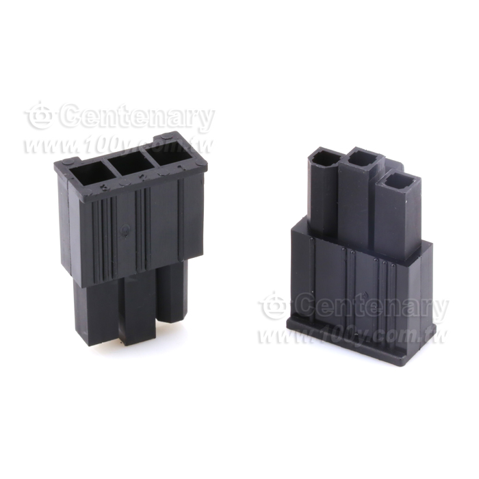 4.2mm Pitch Mini-Fit Jr. Plug Housing, Dual Row, with Panel Mount Ears, UL 94V-2, Panel Mount, 14 Circuit - 113586 Product Image