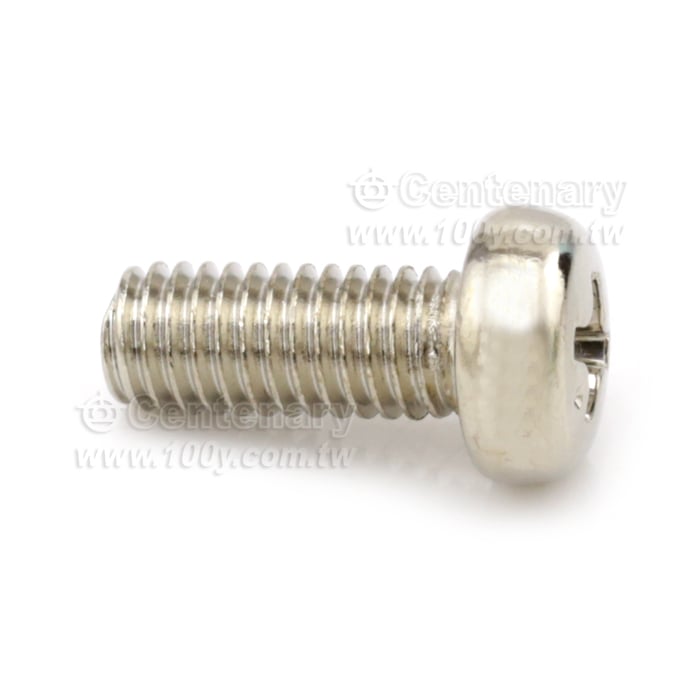 圓頭⊕字機械牙鍍鎳螺絲 M4*30mm - 65074 產品圖片