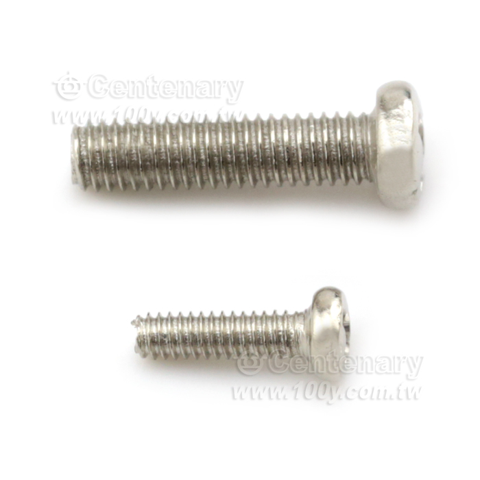 圓頭⊕字機械牙 鍍鎳螺絲 M2*8【ROHS】 - 59672 產品圖片