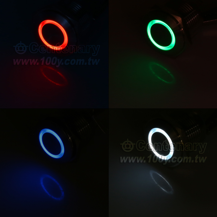 Φ16mm不銹鋼自復型焊線式 LED24V 藍色 - 113789 產品圖片