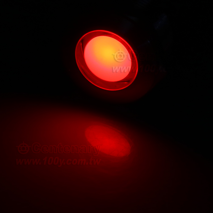 Φ19mm 金屬信號燈 LED24V 紅色 - 114017 產品圖片
