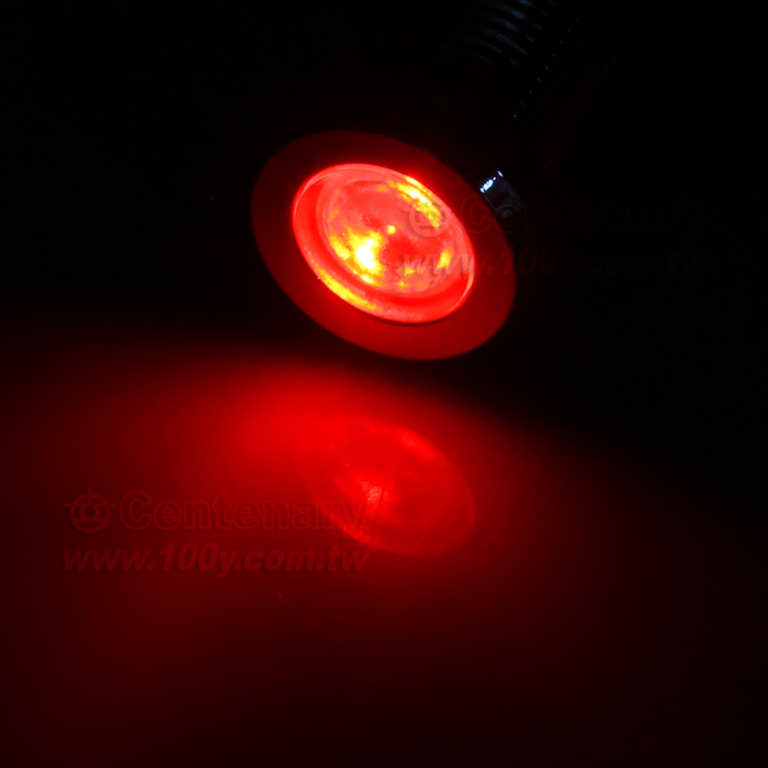 Φ12mm 金屬信號燈 焊接式 LED12V 紅色 - 113877 產品圖片