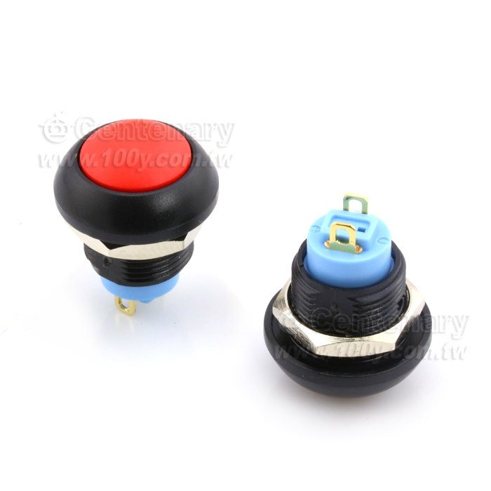 Φ12mm自復型按鈕開關 紅色 1NO - 113862 產品圖片