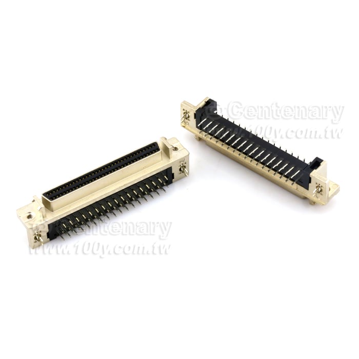 SCSI 50P MDR 母座 孔式 DB型 90度 彎腳 - 20055 產品圖片