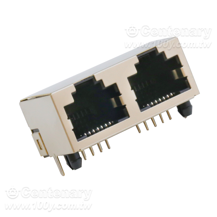 RJ45網路插座 8P8C-90 並聯 - 114513 產品圖片