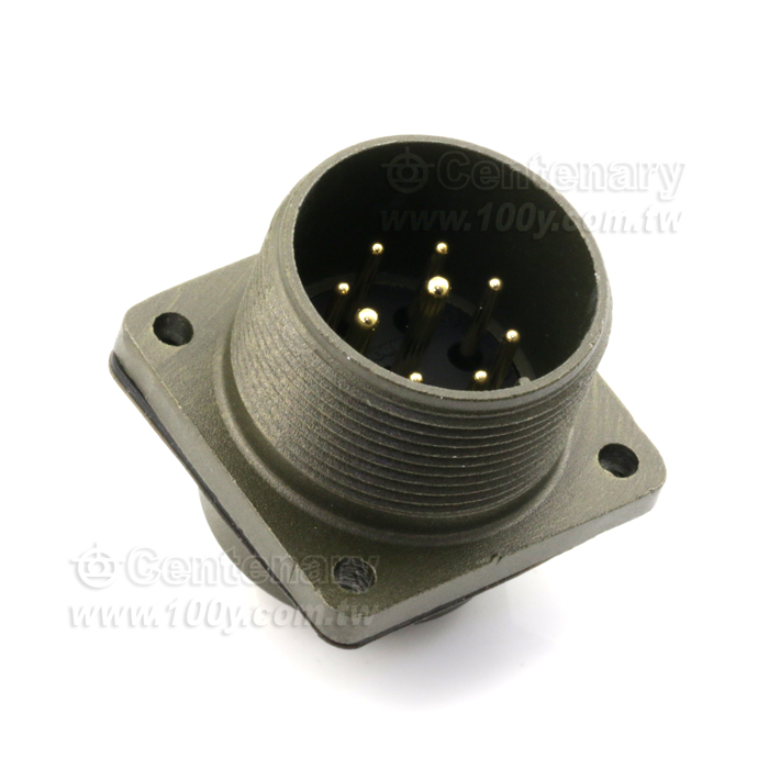 9P Box Mount Receptacle - 114638 Product Image
