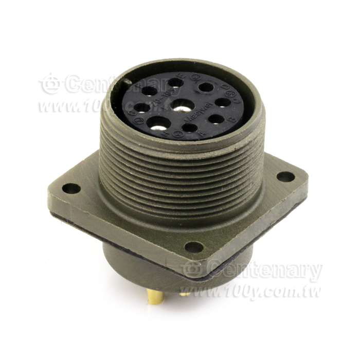 9P Box Mount Receptacle - 114639 Product Image