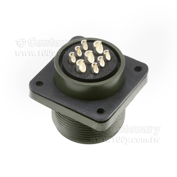 9P Box Mount Receptacle - 114669 Product Image