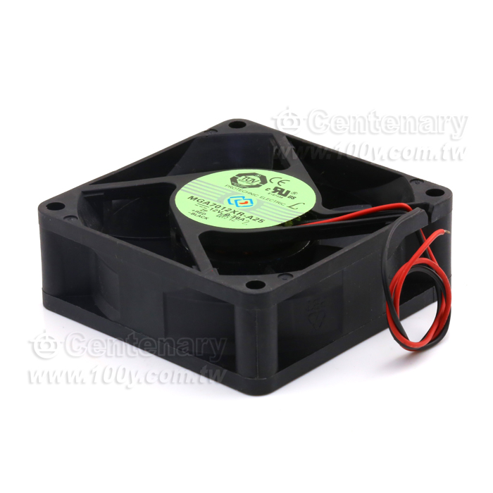 DC12V 帶線風扇 70*70*25mm  - 114643 產品圖片