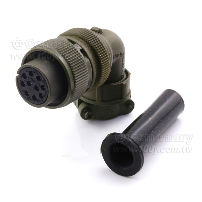 10P母端90度彎管接頭+電纜夾 - 114763 產品圖片
