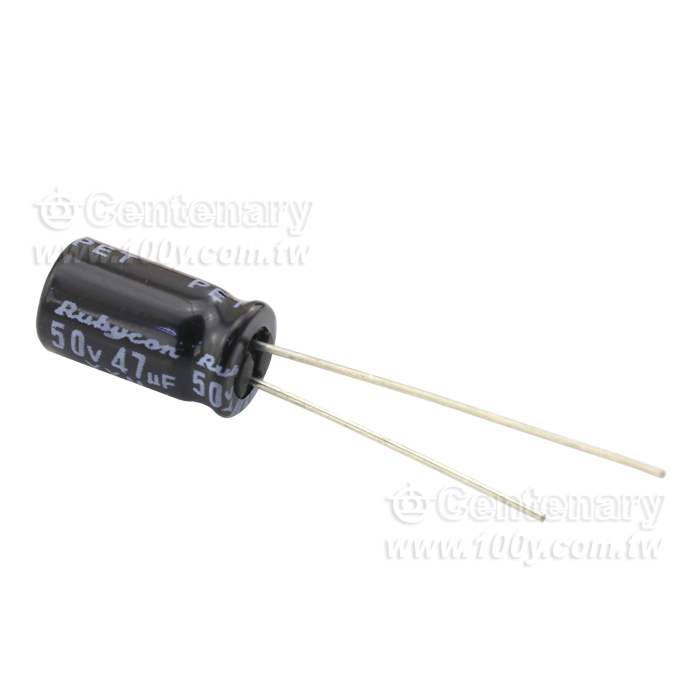 Rubycon_47uF/50V Miniature Aluminum Electrolytic Capacitor - 115123 Product Image