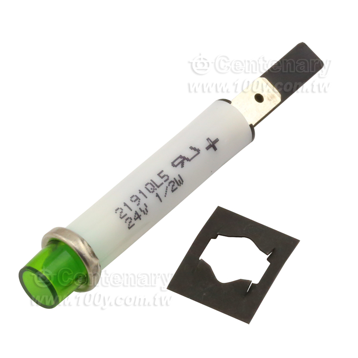 LED面板安裝指示燈 綠色 24V - 115246 產品圖片