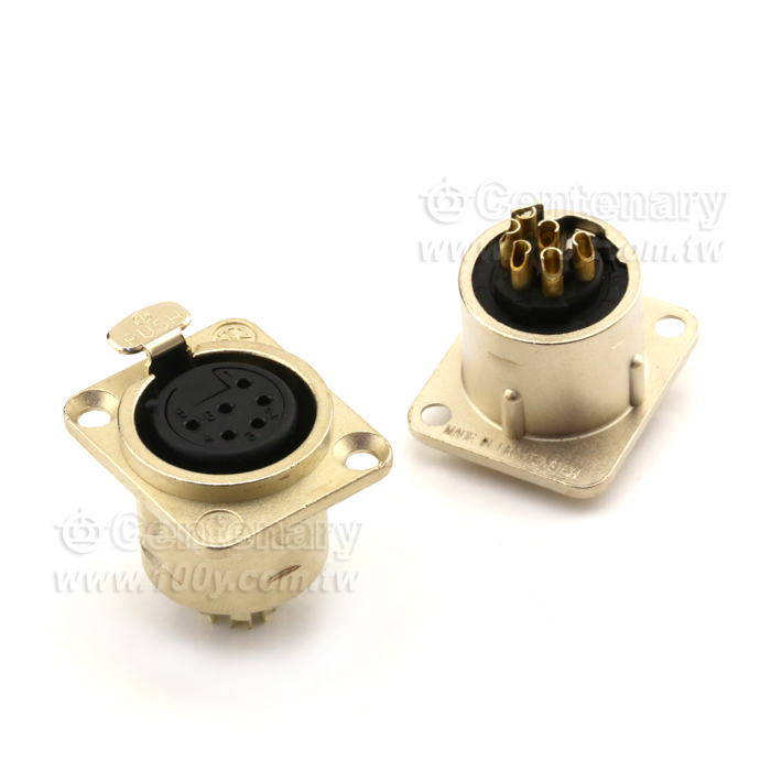 XLR連接器 6P 母座 - 115254 產品圖片