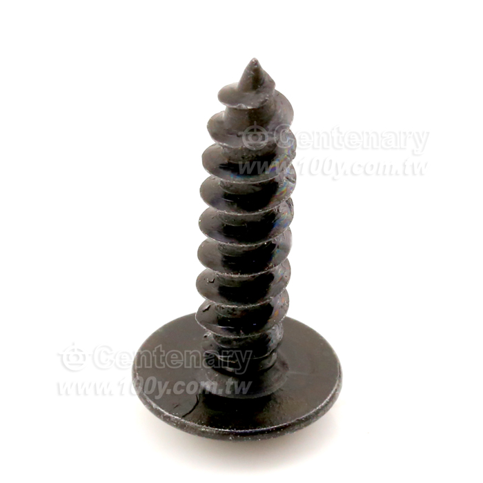 染黑大扁頭尖尾螺絲 ⊕字 M4*16 - 115361 產品圖片
