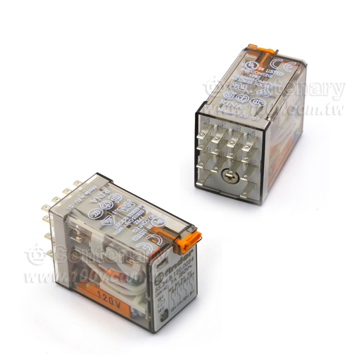 4PDT,7A /120VAC+LED(AC) +mechanical indicator - 104870 產品圖片