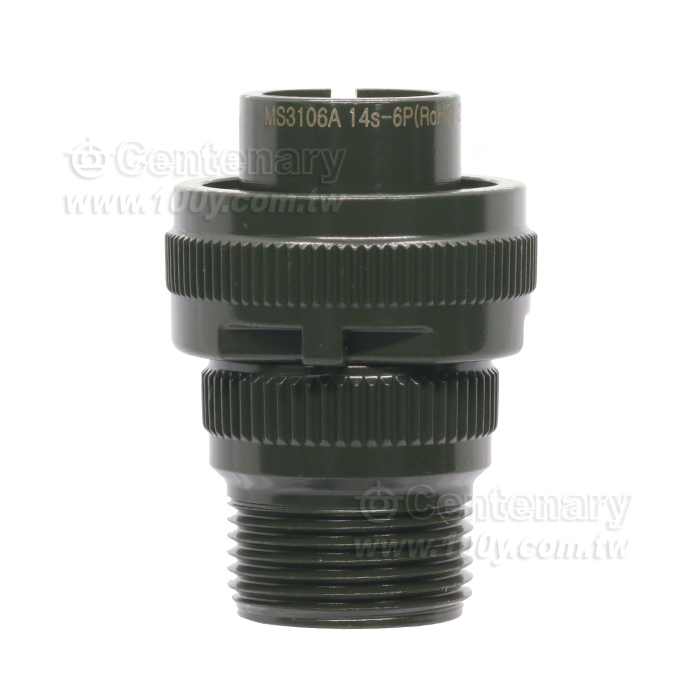 6P公端直管接頭 20A 200Vac - 33886 產品圖片