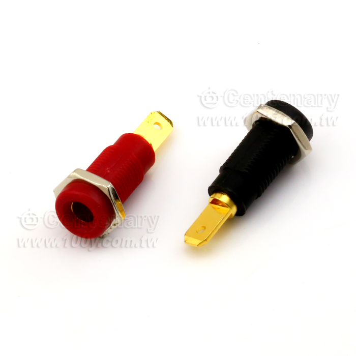博士端子鍍金4mm/黃色【ROHS】 - 3072 產品圖片