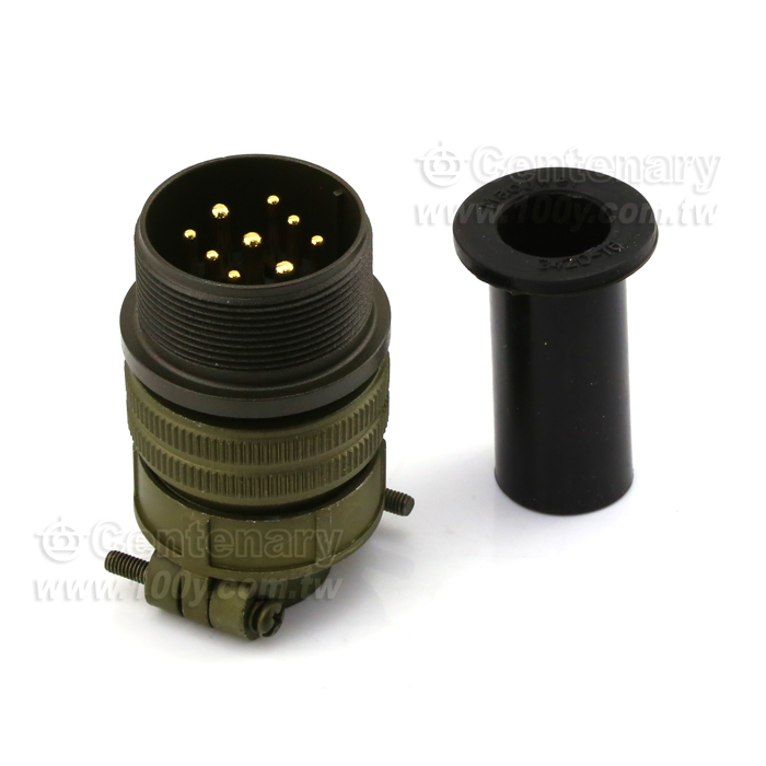 Straight Plug+Cable Strain Relief Clamp - 116261 Product Image
