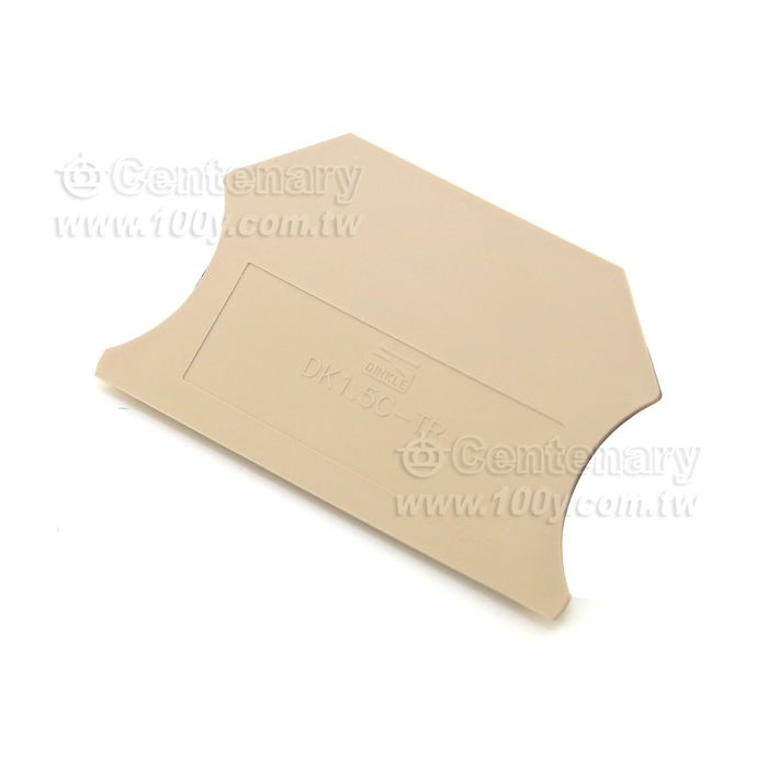 DIN Rail Terminal Block End Cover - 116011 Product Image