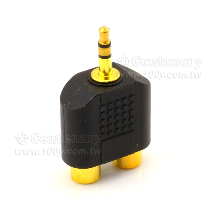 3.5mmST To  2RCA  Adaptors - 6881 Product Image