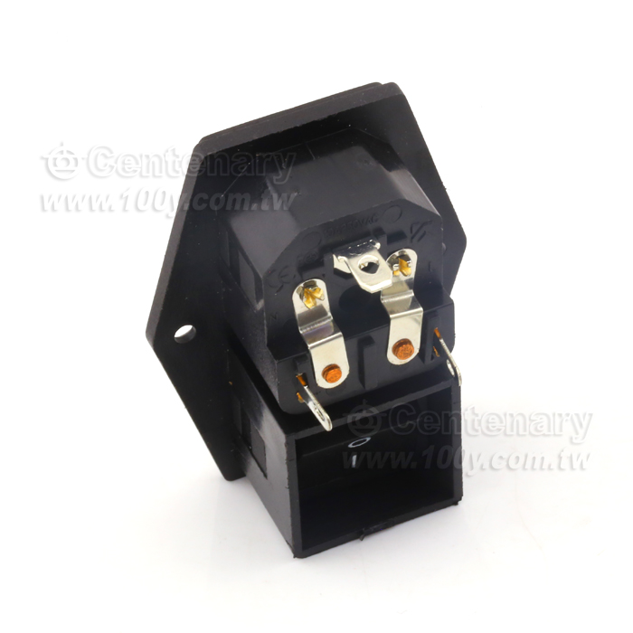 C14 AC Power Supply Word Double Insurance Socket - 116688 Product Image