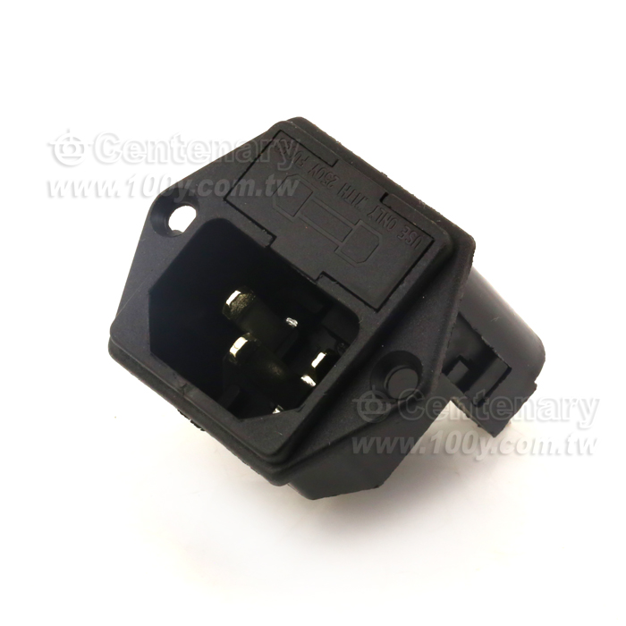 C14 AC Power Supply Word Double Insurance Socket - 116689 Product Image