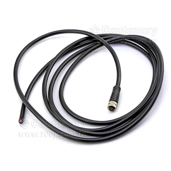 Straight Hole In The First Four Female Head M12 Waterproof Sensor Cable - 166108 Product Image