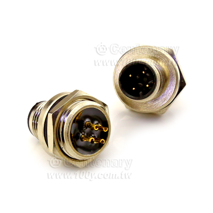 Solder 4P Male Socket_M16 Sensor Waterproof Connector - 116941 Product Image