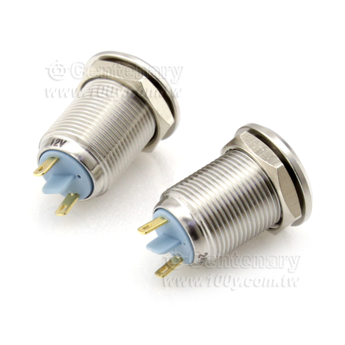 Φ12mm 金屬信號燈 24V 綠色 - 117378 產品圖片
