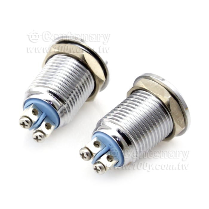 Φ12mm 金屬信號燈 12V 藍色 - 117368 產品圖片