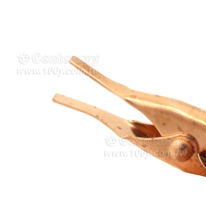 Flat Mouthless Toothless Copper Alligator Clip - 120489 Product Image