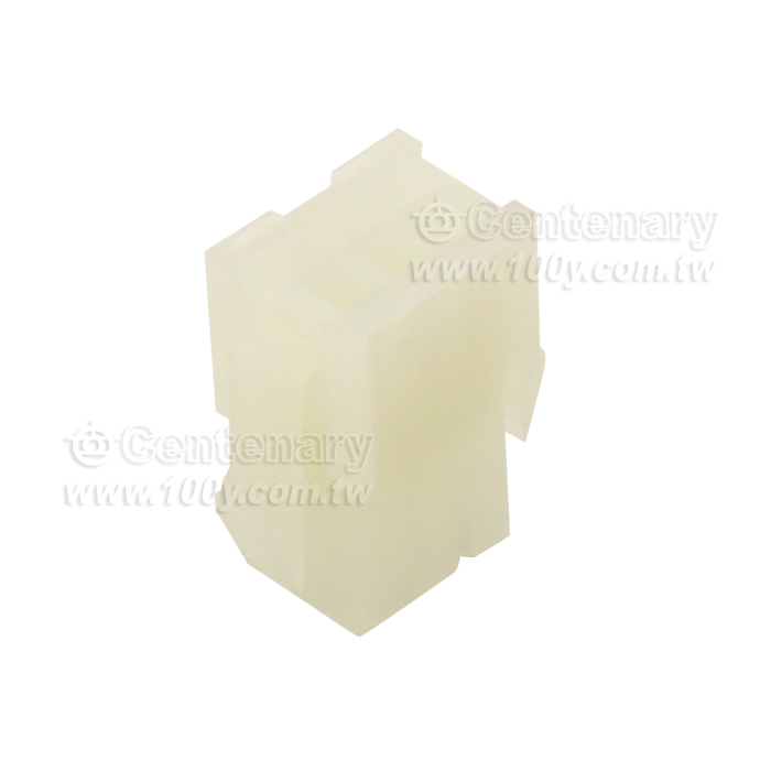Mini-fit Jr. Plug Housing, Dual Row, 6 Circuits, UL 94V-0, With Panel Mounting Ears, Natural - 103432 Product Image