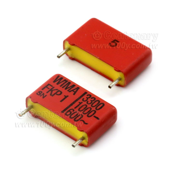 3300pF/1000V 0.0033uF/1600V /5%(角距15mm) 無鉛 - 65638 產品圖片