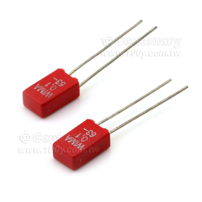 0.1uF/63V/±5%(角距2.5mm) - 65645 產品圖片
